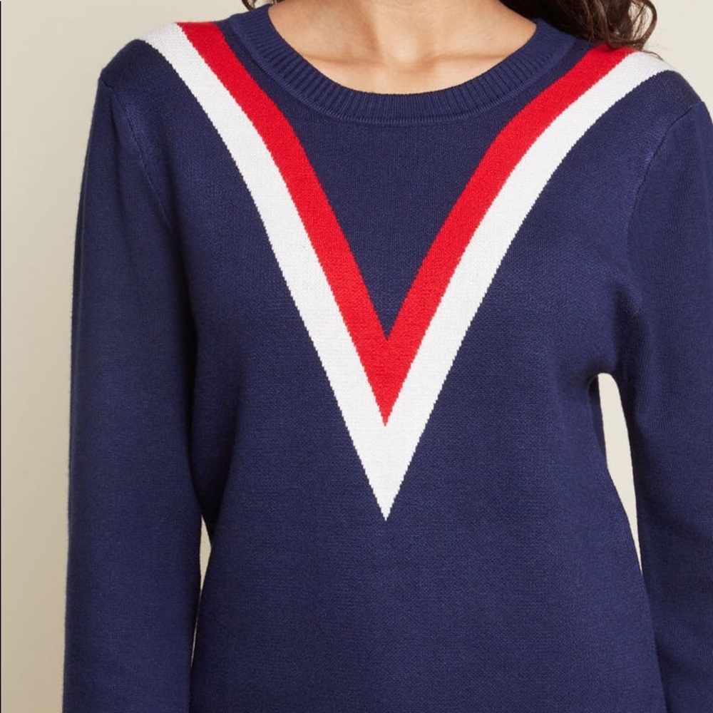 ModCloth Well Prepped Knit Tunic Sweater Printed - Picture 2 of 7